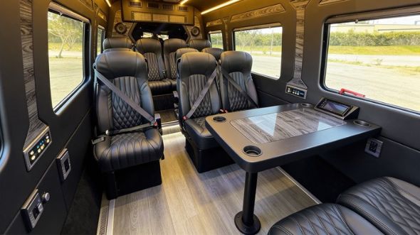 12 passenger sprinter van interior league city