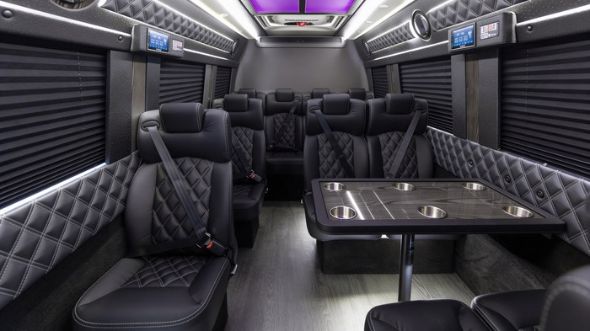 league city 15 passenger sprinter van interior