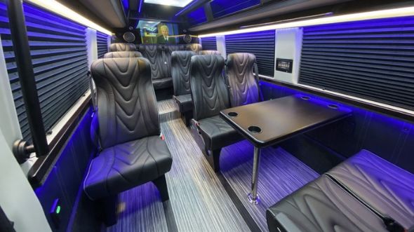 league city 18 passenger sprinter van interior