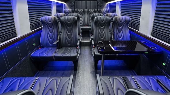 league city 20 passenger sprinter van interior