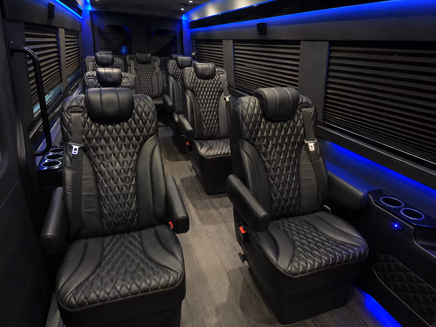 league city 10 passenger sprinter van inside