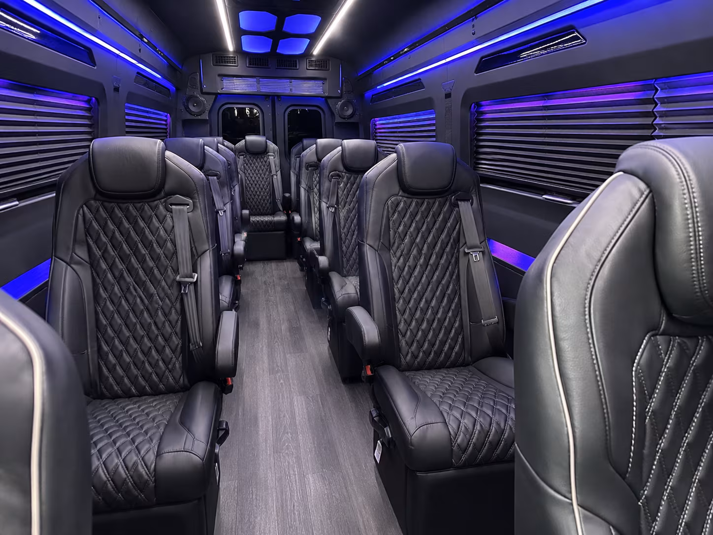 league city 12 passenger sprinter van interior