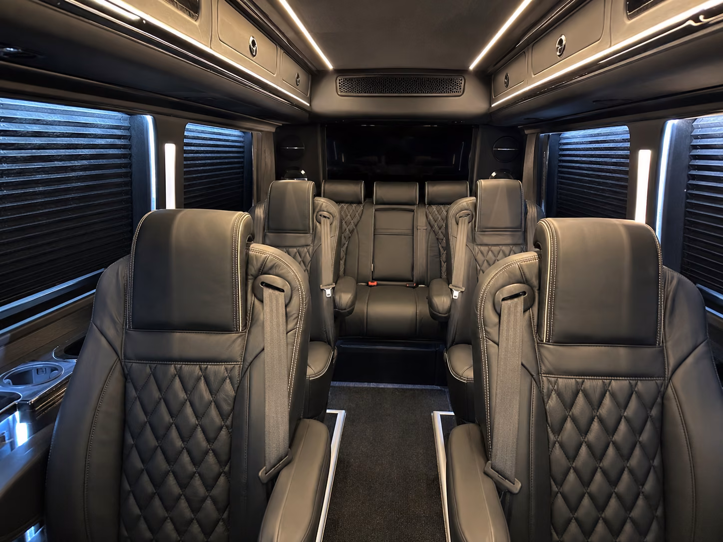 league city 18 passenger sprinter van interior