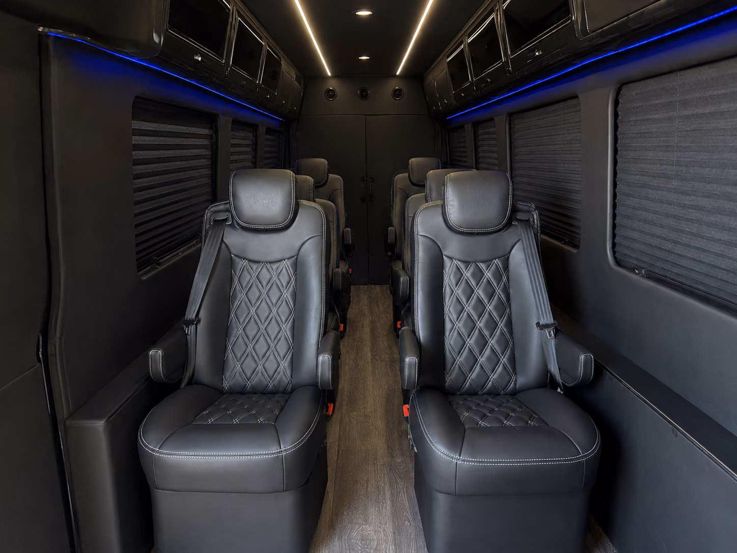 league city 20 passenger sprinter van inside