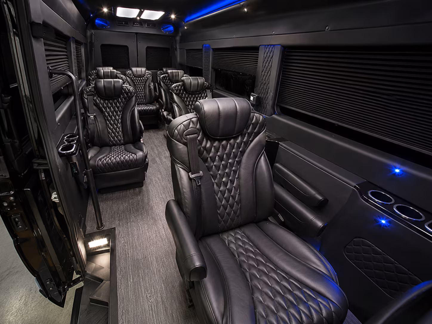 league city 8 passenger sprinter van inside