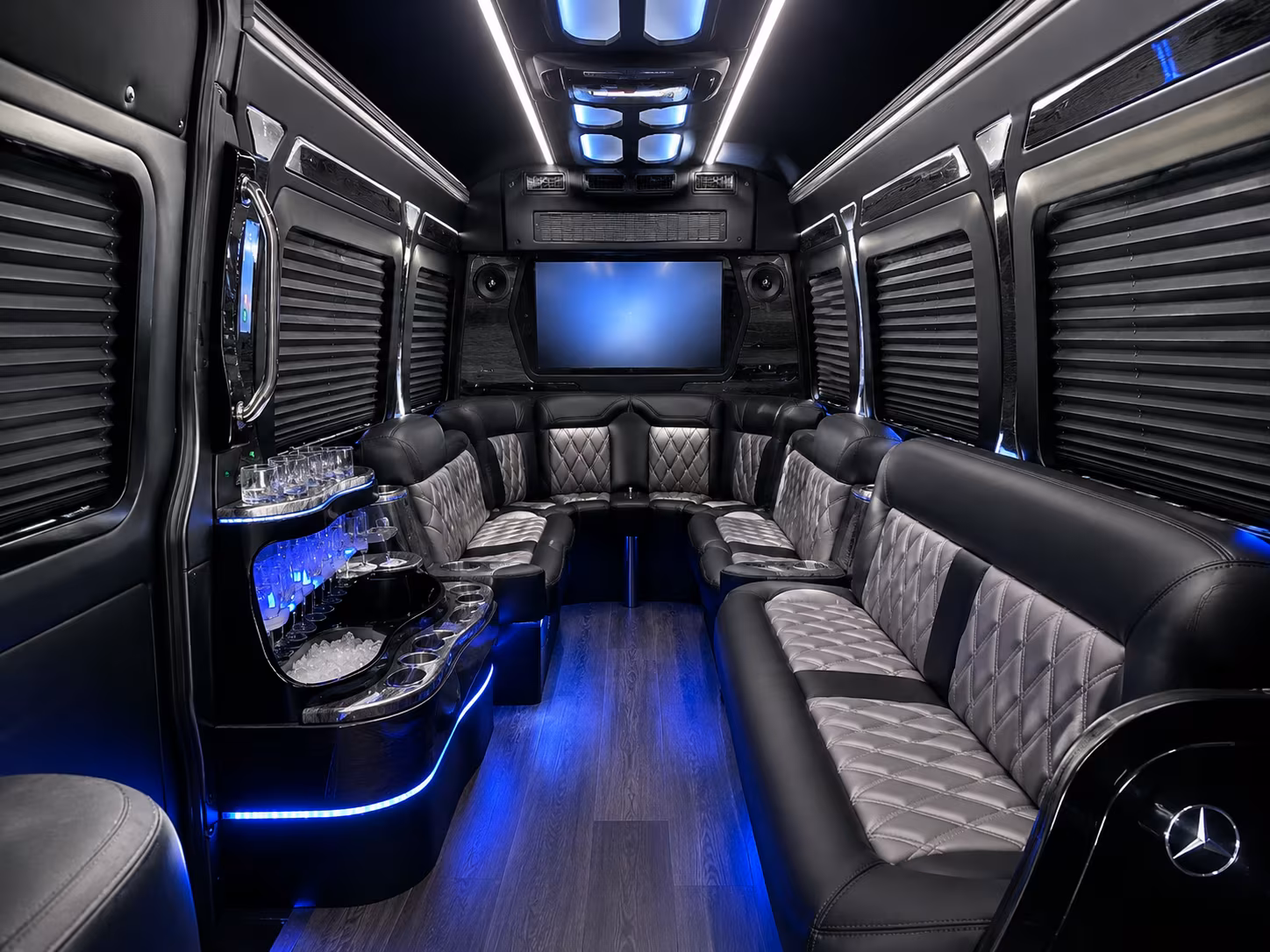 league city sprinter limousine inside